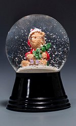 Santa Teddy - Small<br>Vienna Snow Globe